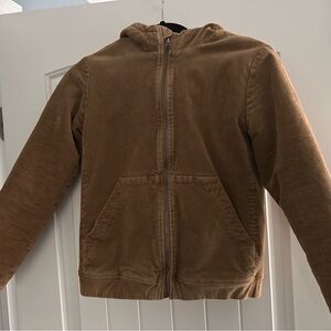 GAP Tan Corduroy Sherpa-Lined Jacket
